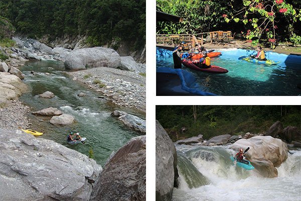 white water kayaking class 1 to 5 cangrejal river